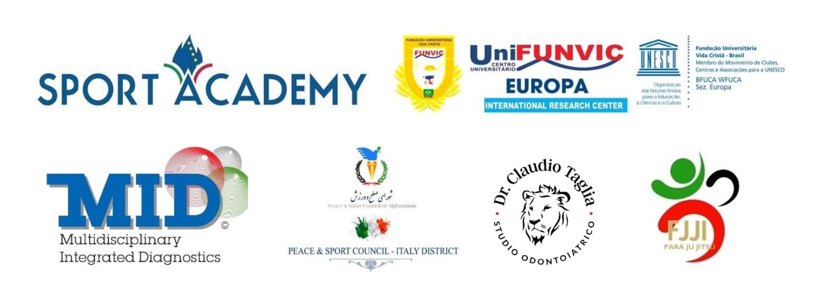 Sport Academy | FUNVIC | UniFunvic Europa | Fundação Universitária Vida Cristã | MID | Peace & Sport Council - Italy District | Dr. Claudio Taglia | FJJI